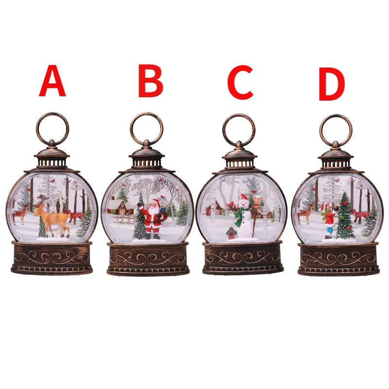 Bring Winter Wonderland Home LED Snow Globe Lanterns That Sparkle!,Tiny Snow, Big Holiday Magic Battery-Operated Christmas Snow Globe Lanterns!