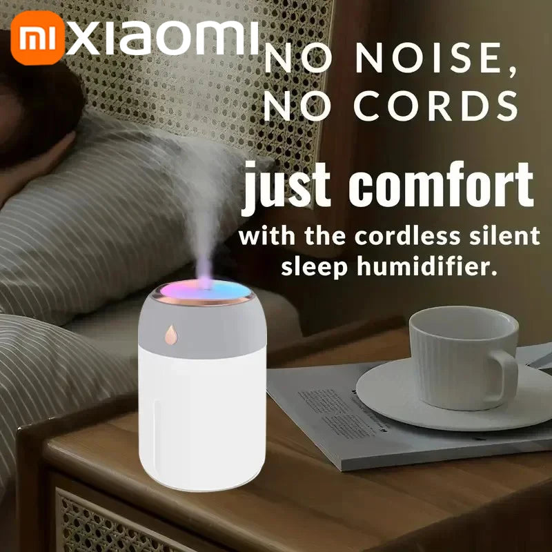 High Quality 2026 Xiaomi Mini Car Portable Air Humidifier Electric Aroma Diffuser LED Cool Light Mist For Home Car Aromatherapy Plant Purifier