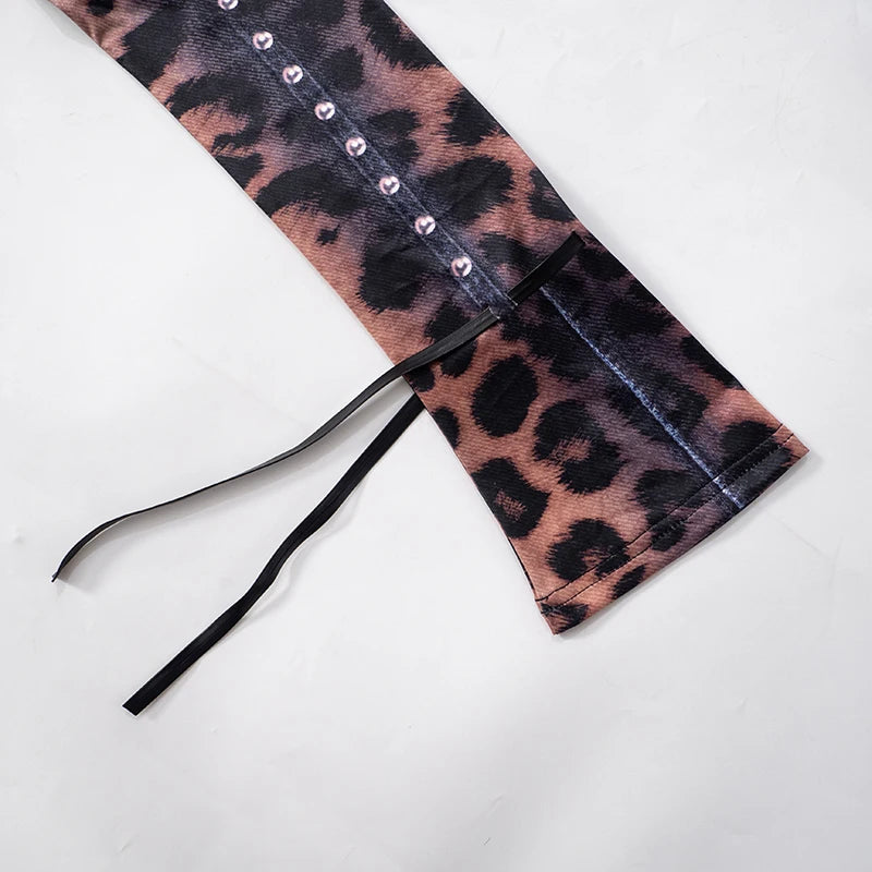 Leopard Print Mini Dress Flared 2026 Fashion , Sexy & Y2K Revival Energy, Premium Slim Fit Leopard Dress Chic, Confident & Party Ready