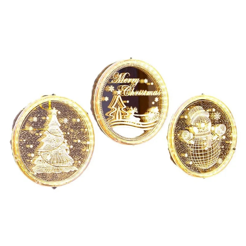 Christmas Hanging Ornament Lights!, Transparent LED Christmas Decorations!, Glow into the Holidays Transparent Luminous Night Lights!