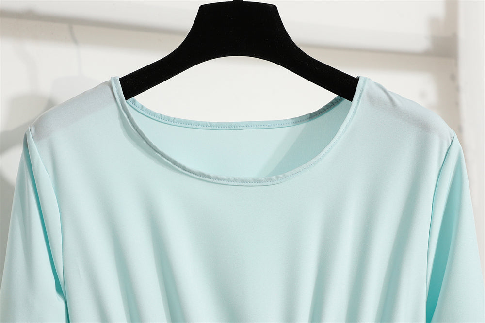 Premium Chiffon Maxi Dress for Trendy Women, Spring & Autumn Solid Loose Maxi Dress, Luxury & Comfort Combined Full Sleeve O-Neck Casual Dress for Every Occasion,