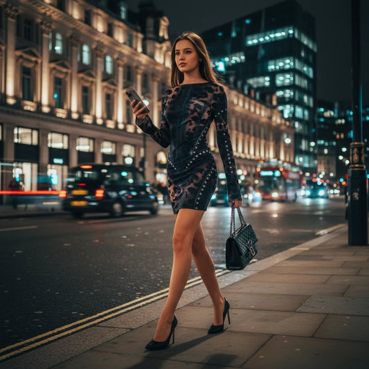 Leopard Print Mini Dress Flared 2026 Fashion , Sexy & Y2K Revival Energy, Premium Slim Fit Leopard Dress Chic, Confident & Party Ready