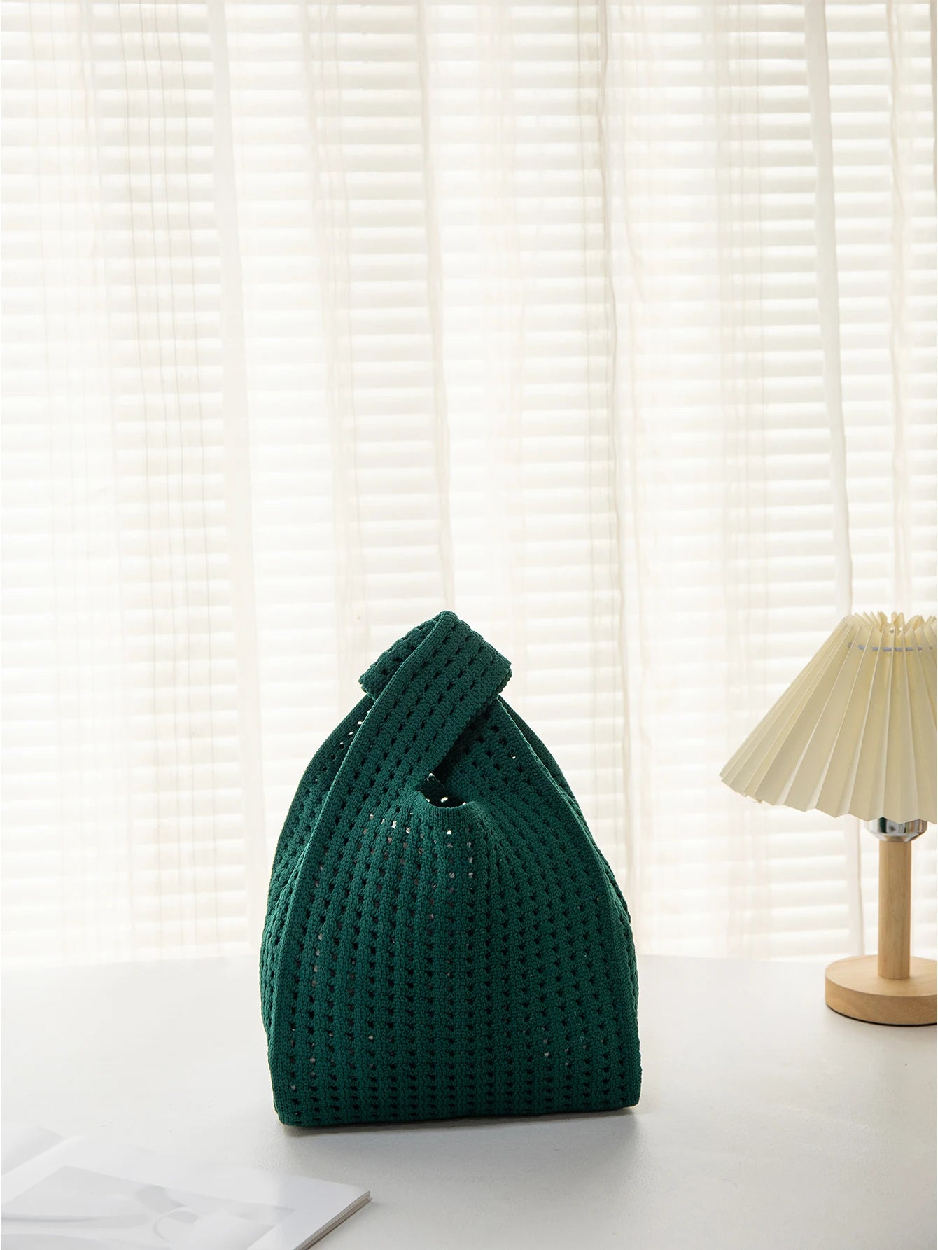 Handmade Knit Wrist Bag Cute, Trendy, Premium Mini Knot Tote Stylish, Colorful & Perfect for Daily Outings