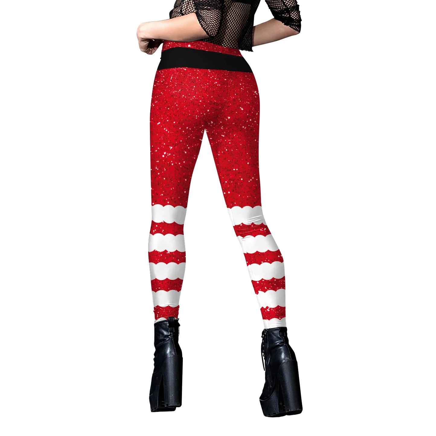 Sexy Christmas Elf Leggings for Women!, Stretchy, Cute & Holiday Ready  You’re My Secret Leggings, Festive Gym & Lounge Wear Women’s Christmas Elf Pants
