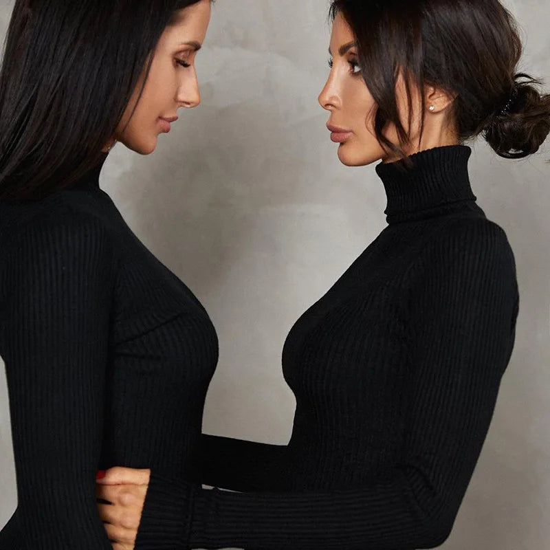 Premium Knitted Turtleneck Dress  Sleek, Warm & Effortlessly Sexy for 2026, Winter Luxe 2026: Sexy Turtleneck Bodycon Sweater Dress That Hugs Every Curve in Premium Knit