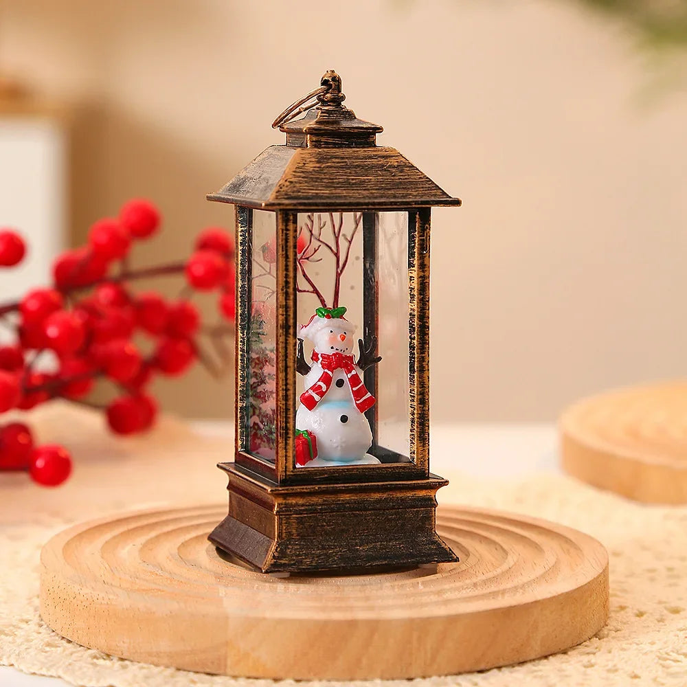 Christmas Little Night Lamp LED Lantern!, Perfect Holiday Lamp for Home & Garden!,✨ “Light Up Your Christmas Magic Indoor & Outdoor LED Lantern, Festive Little LED Night Lamp!