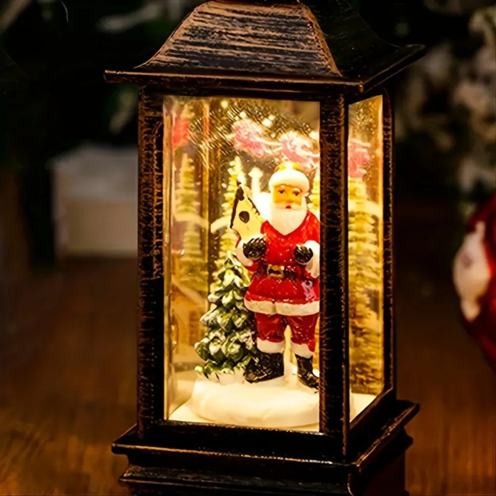 Christmas Little Night Lamp LED Lantern!, Perfect Holiday Lamp for Home & Garden!,✨ “Light Up Your Christmas Magic Indoor & Outdoor LED Lantern, Festive Little LED Night Lamp!