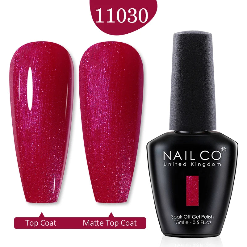 NAILCO Gel Polish 15ml Red & Pink 2026 Style Nails, Soak-Off Gel Polish for Long-Lasting, Flawless, Transform Your Nails with NAILCO Gel Polish Shine, Slay & Stay Perfect! Trendy 2026 Colors,