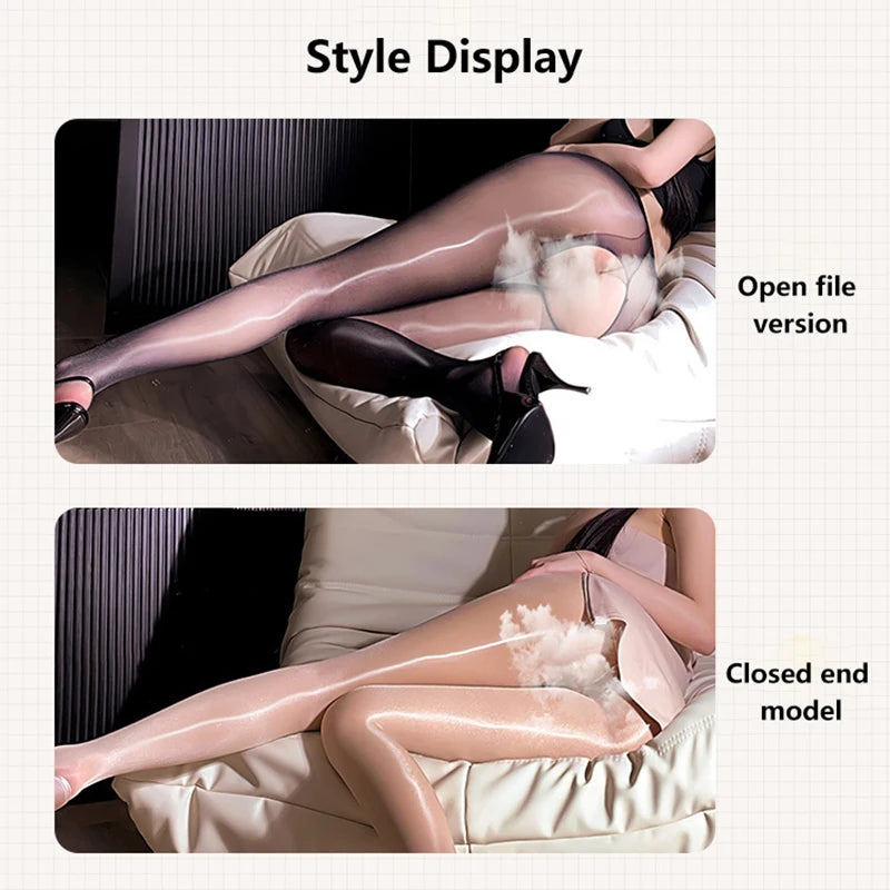 Premium High Fashion 2026 Quality Women's Leggings Aurora Socks Black Pantyhose Of Glossy Socks Pantyhose Horse Oil Socks Smooth And Shiny stockings