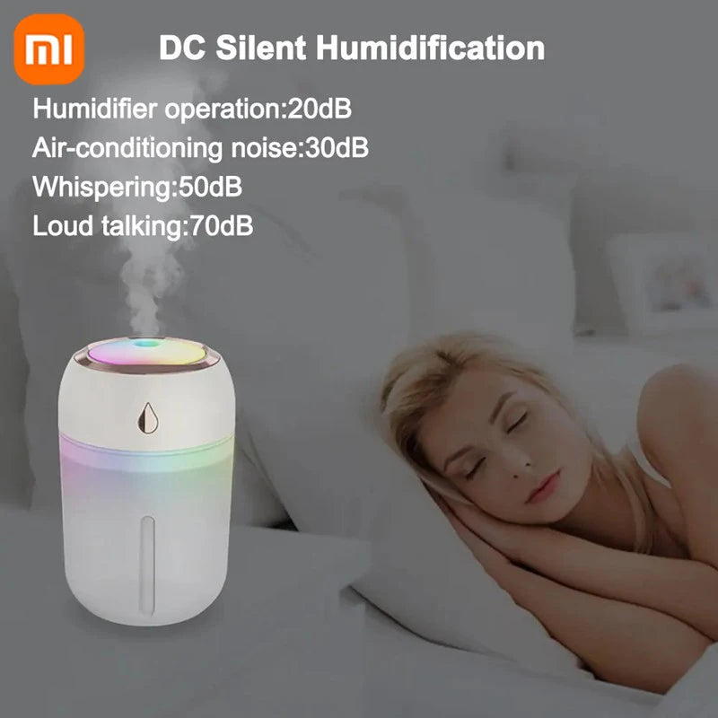 High Quality 2026 Xiaomi Mini Car Portable Air Humidifier Electric Aroma Diffuser LED Cool Light Mist For Home Car Aromatherapy Plant Purifier