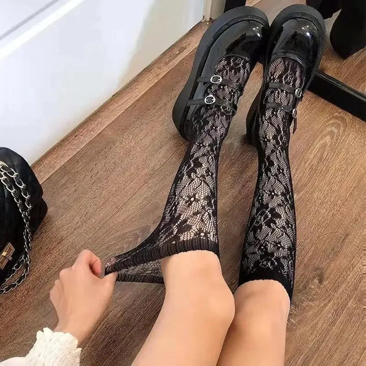 Luxury Lace Socks That Make Every Outfit Look Adorable & Classy, 2026 Must Have! Trendy Lace Tube Socks for That Perfect Sweet Girl Aesthetic, Step Into Kawaii Elegance Soft Lace Calf Socks Every Girl is Obsessed With