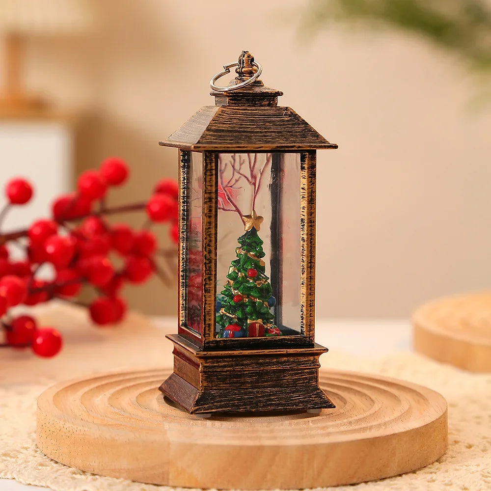 Christmas Little Night Lamp LED Lantern!, Perfect Holiday Lamp for Home & Garden!,✨ “Light Up Your Christmas Magic Indoor & Outdoor LED Lantern, Festive Little LED Night Lamp!