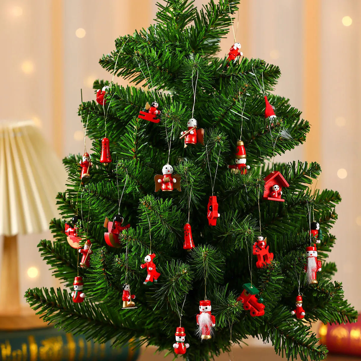 Wooden Christmas Decorations 2025!, Handcrafted Holiday Magic Wooden Pendant Ornaments Set!, Gift-Ready Christmas Charm, Charming Wooden Christmas Ornaments