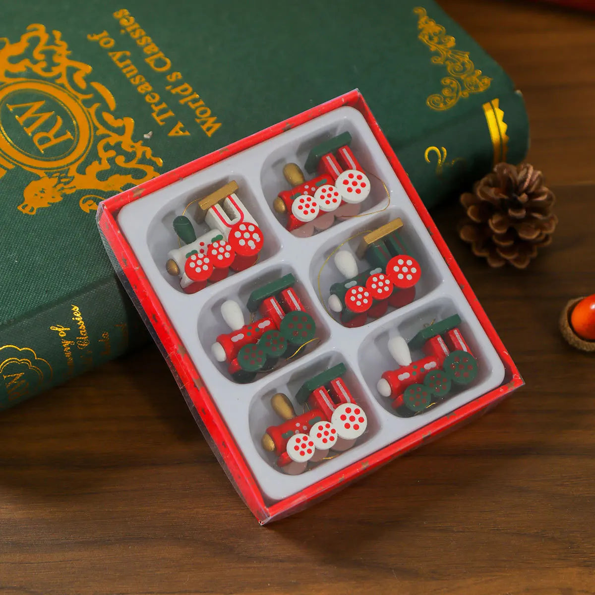 Wooden Christmas Decorations 2025!, Handcrafted Holiday Magic Wooden Pendant Ornaments Set!, Gift-Ready Christmas Charm, Charming Wooden Christmas Ornaments