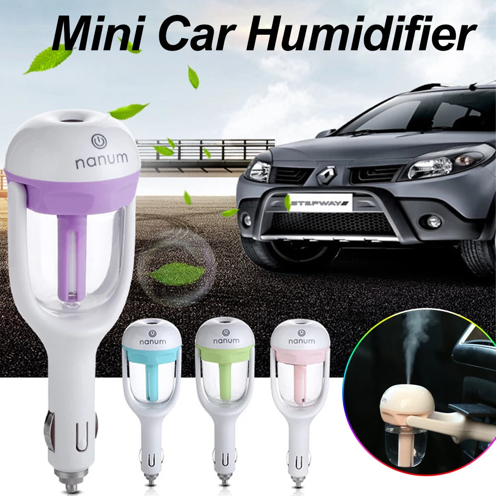 Air Humidifier Mini Ultrasonic High Quality 2026 Edition  Humidifier Romantic Soft Light Aroma Diffuser Auto Mist Maker Sprayer For Car
