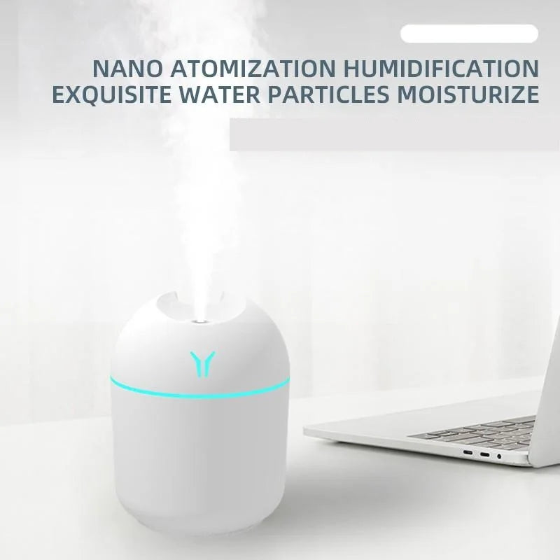 High Quality 2026 Edition Home car 250ML USB aromatherapy essential oil diffuser mini air humidifier ultrasonic mute fogger diffuser with LED lights