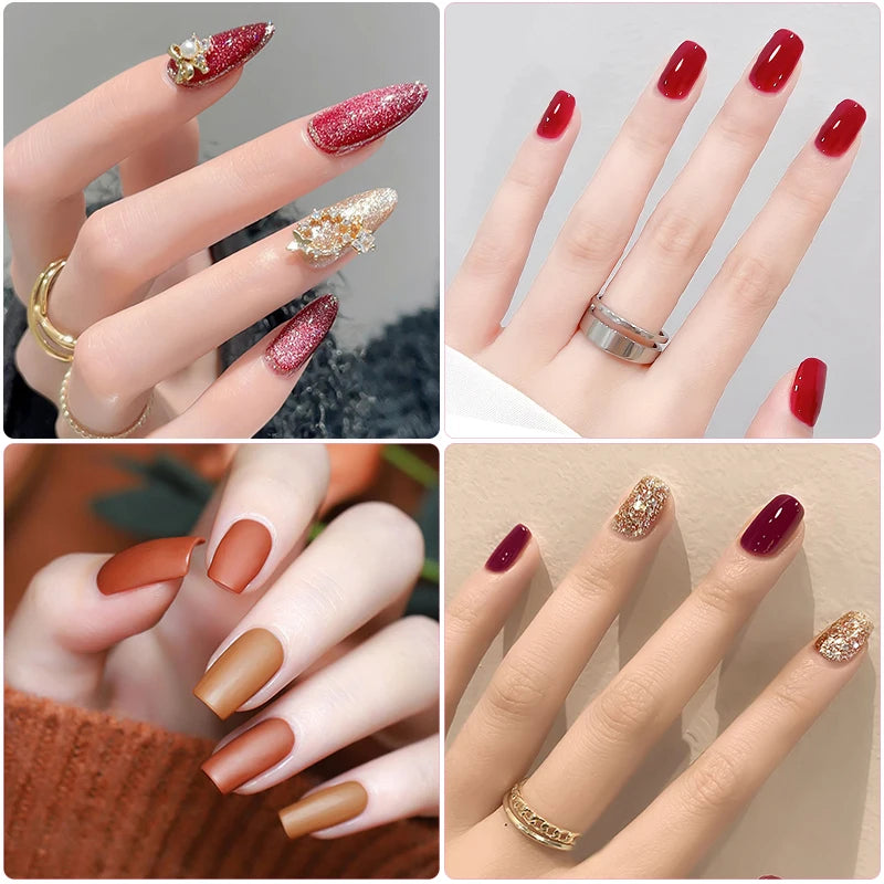 Complete Nail Gel Polish Kit with UV Lamp & Trendy Colors!, Complete Nail Gel Polish Kit with UV Lamp & Trendy Colors!, DIY 2026 Nail Magic Soak Off UV Gel Set with Everything You Need to Slay!