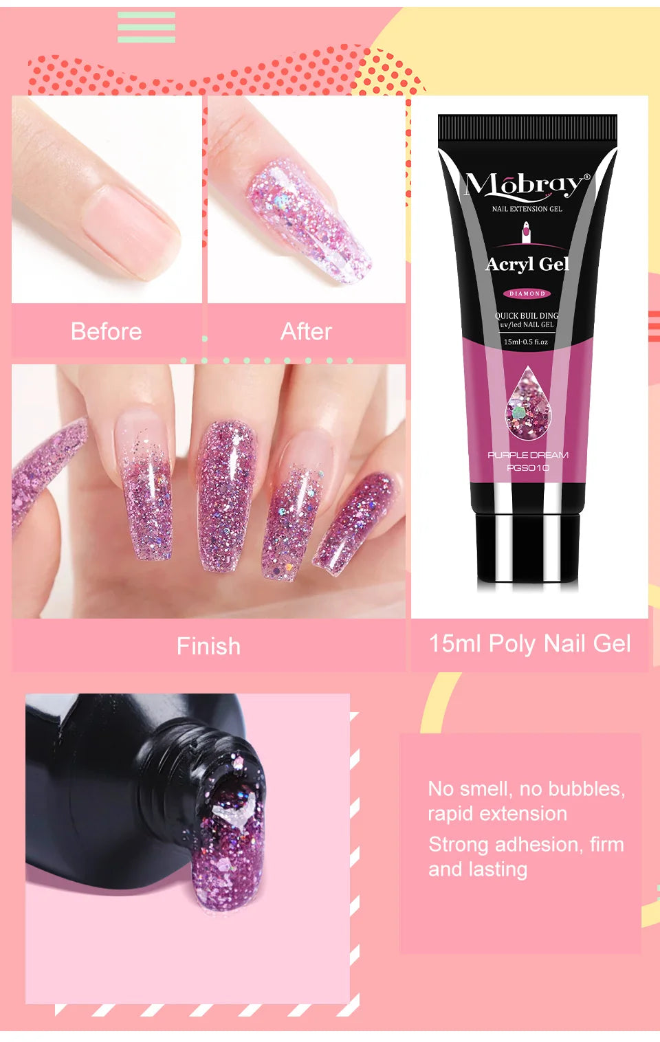 Salon-Perfect Nails at Home The Acrylic Poly Gel Set Everyone’s Talking About!, New Year, New Nails! 2026 Professional Acrylic Gel Kit for Stunning Results!, Shape. Build. Glow. Repeat – Create Flawless Nails