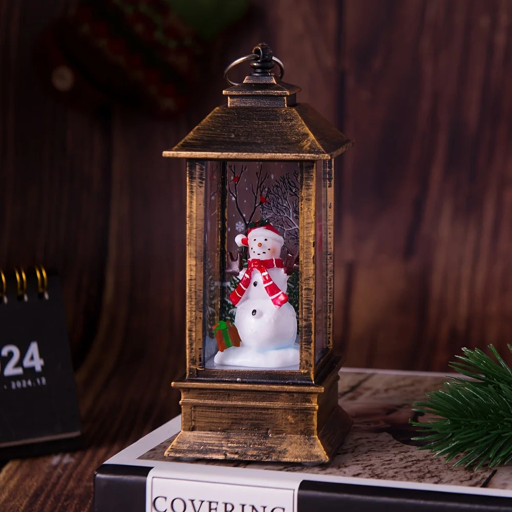 Christmas Little Night Lamp LED Lantern!, Perfect Holiday Lamp for Home & Garden!,✨ “Light Up Your Christmas Magic Indoor & Outdoor LED Lantern, Festive Little LED Night Lamp!