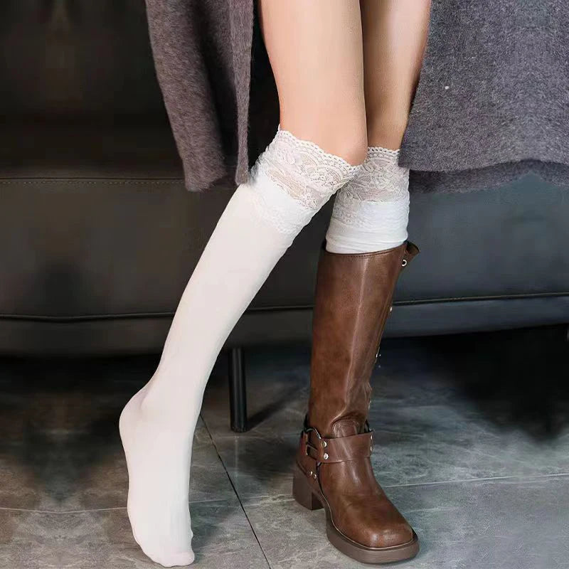 2026 Sexy Lace High Stockings That Redefine Confidence, Hot Girl Essential High-Quality Lace Stockings That Turn Every Look Into a Statement , Step Into Elegance Premium Lace Thigh Highs for That Glam, Trendy Look,