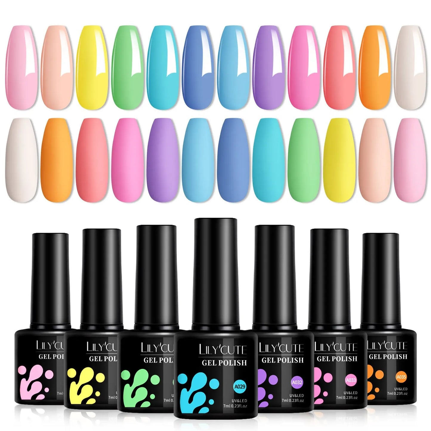 LILYCUTE 12PC Macaron Gel Polish Set Trendy 2026 Colors, Transform Your Nails with LILYCUTE Gel Polish Perfect for 2026 Nail Art!, DIY Salon-Quality Nails at Home Fun, Vibrant & Glossy!