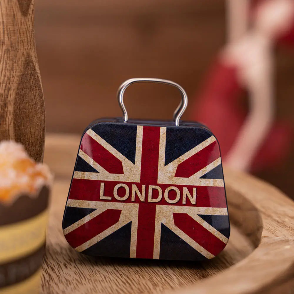 Christmas Metal Box for Kids & Adults!,Christmas 2024 Handbag Tin Jar!, Chic Holiday Storage Jewelry & Treats in a Christmas Tin Handbag!, Store, Gift, & Sparkle Christmas 2024 Handbag Tin Jar