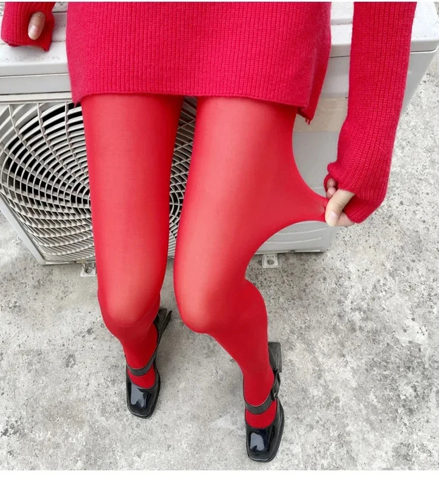 Premium 2026 High Quality New Women Red Tights Velvet Stocking Korea Slim Lingerie Pantyhose Lace Leggings Socks Gothic Socks Party Clothing Accessories