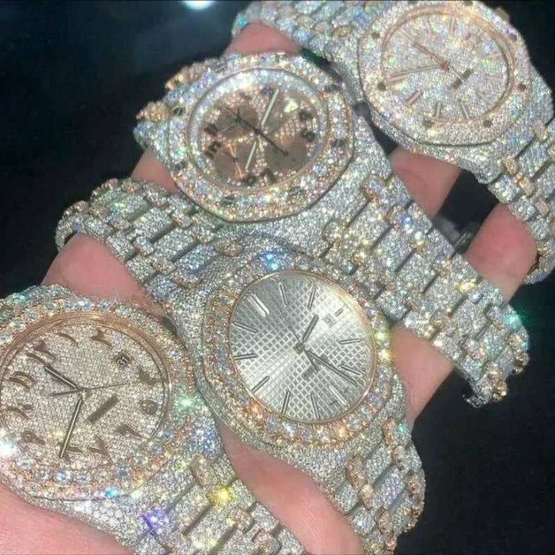 Luxury 2026 Fashion Rhinestone Watch for Women Gifts Sparkling Quartz Timepiece with Stainless Steel Strap Wristwatch for Lover