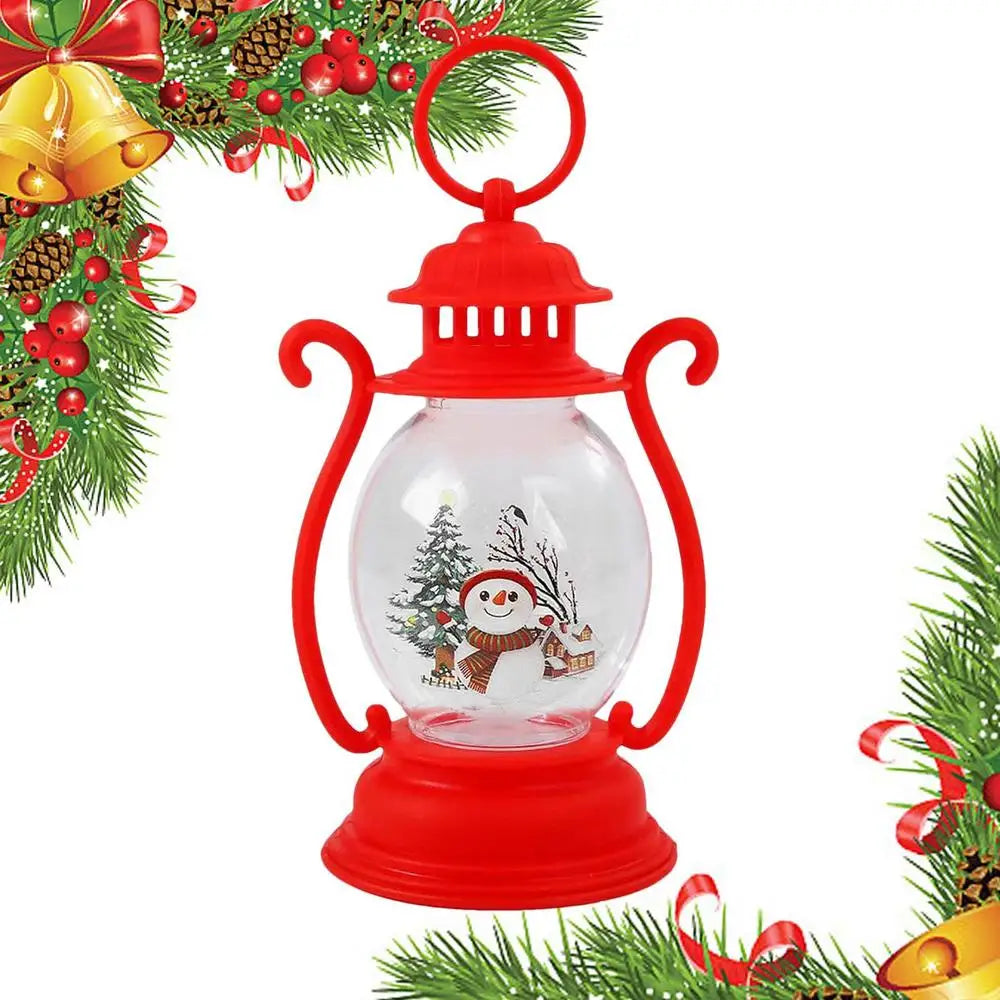 Bring the North Pole Home Adorable LED Snowman & Santa Lanterns for Pure Christmas Vibes! Let It Glow! Festive Christmas Lanterns with Santa & Snowman ,The Cutest Gift This Holiday! , Magical Christmas Lanterns That Light Up