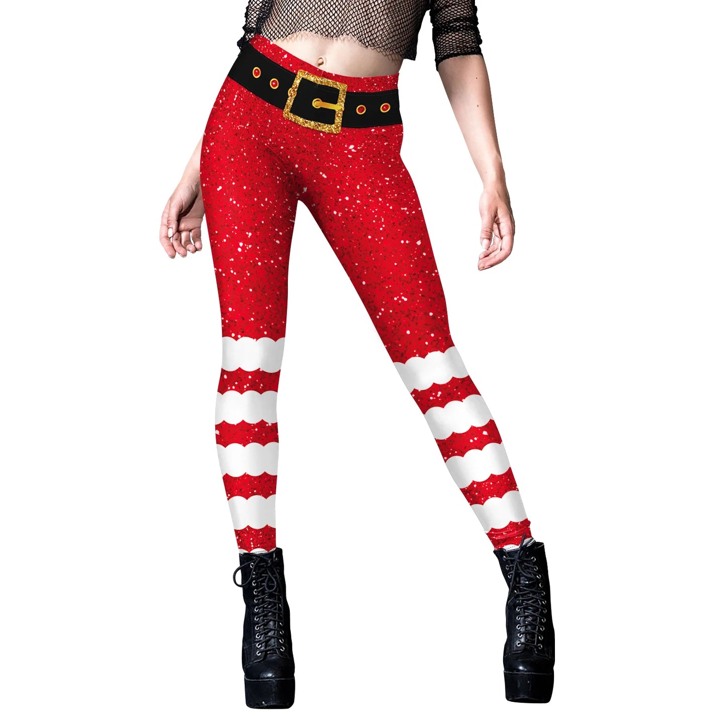 Sexy Christmas Elf Leggings for Women!, Stretchy, Cute & Holiday Ready  You’re My Secret Leggings, Festive Gym & Lounge Wear Women’s Christmas Elf Pants