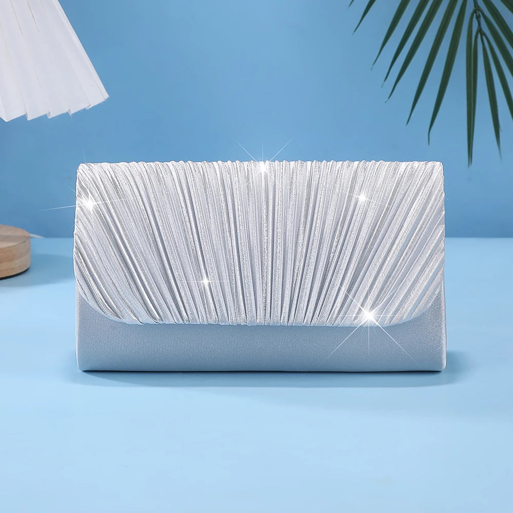 Texture Noble and Fashionable One Shoulder Crossbody Fashion Bag Party hand bag elegant luxury Fashion fold evening clutch bag