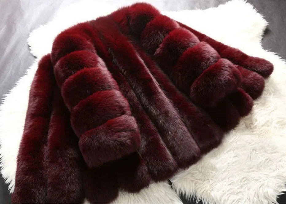 Y2k Faux Fur Jackets for Women Long Puff Sleeve Women Coat Solid Short Warmth Punk Outerwear Clause Ladies Elegant Streetwear