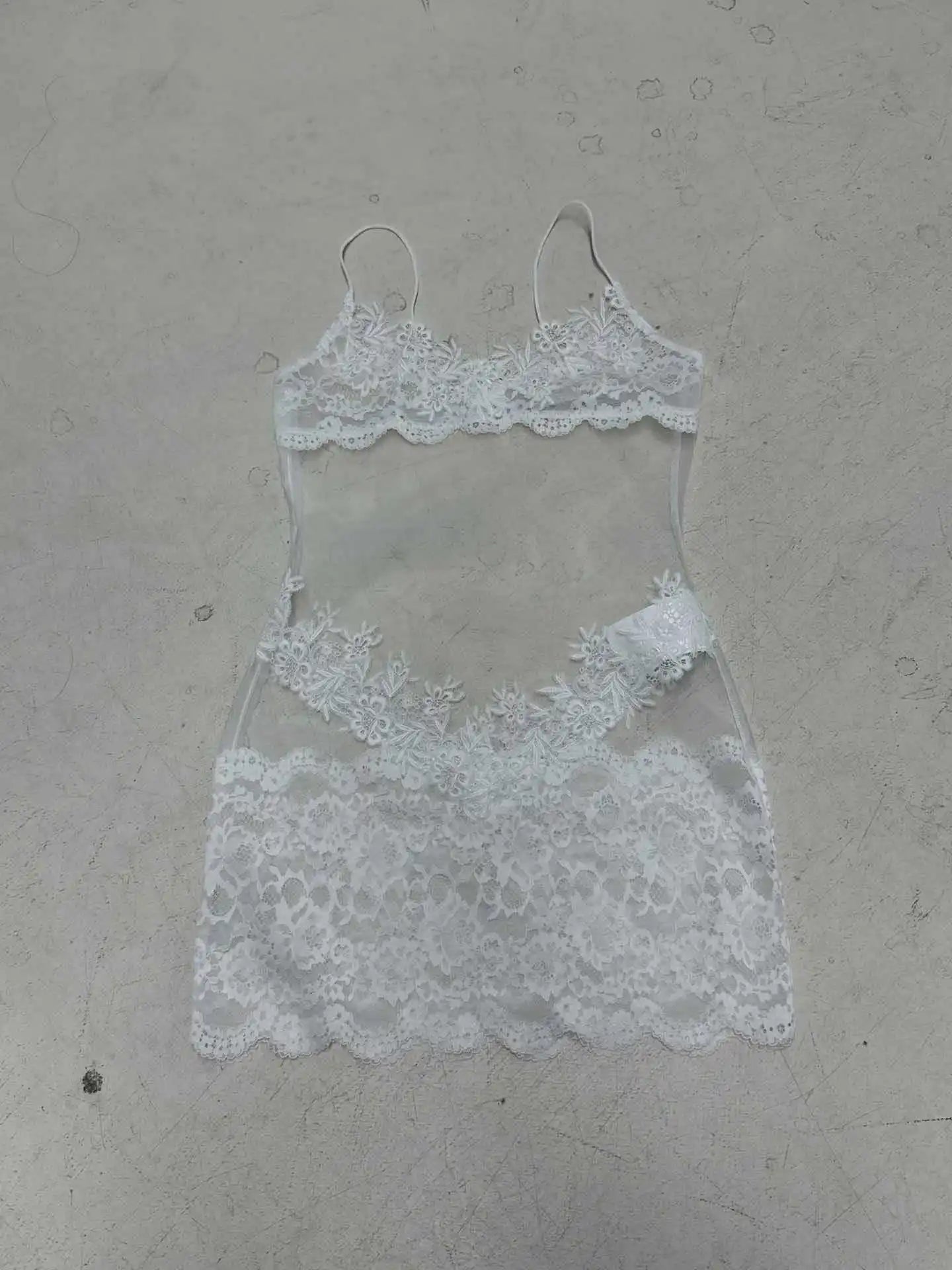 Shestyle Lace 2026 Fashion Transparent Mini Dress for Bold & Trendy Women, Sexy Elegance!, Premium Quality Sheath Dress & Mesh Nightwear for Club & Party Nights, Fashion Forward & Instagram-Ready! Lace Transparent Mini Dress for Women Who Dare to Slay