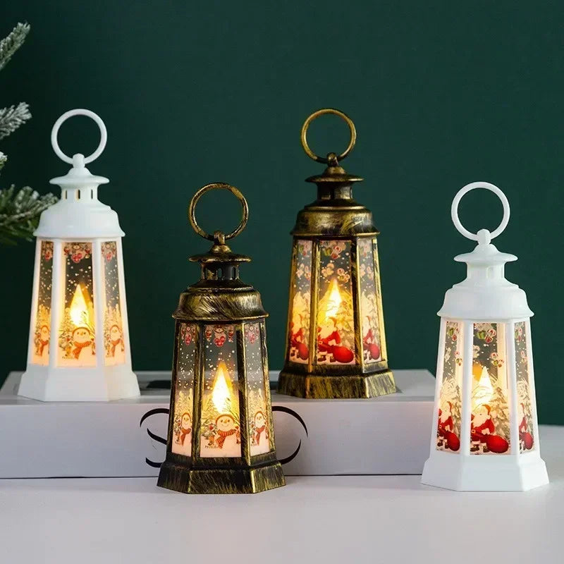 Bring Christmas Magic Home Lighted Snow Globe Lanterns That Sparkle & Glow! Tiny Snowfall, Big Holiday Joy LED Snow Globe Lantern for Christmas Cheer!