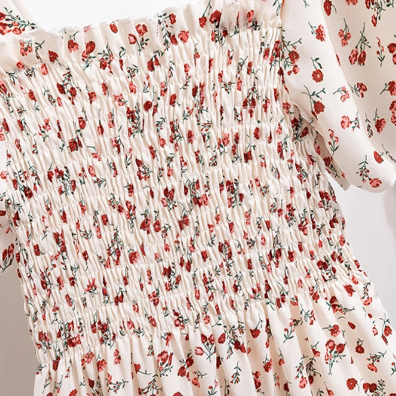 Fashion 2026 Paris Floral Printed Midi Dress for Everyday Glam & Brunch Vibes, Floral Printed Midi Dress for Everyday Glam & Brunch Vibes, Romantic & Classy Premium Quality Meets Pure Femininity