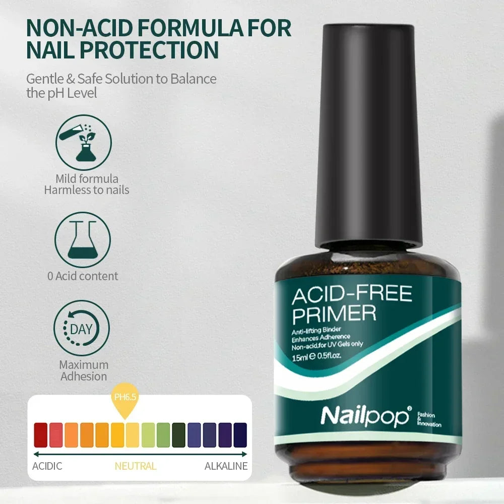 Acid-Free Nail Dehydrator & Primer Duo, 2026 Nail Prep Game-Changer Flawless Base, Flawless Nails, Salon-Quality Nail Prep Kit! Longer, Stronger, Shinier