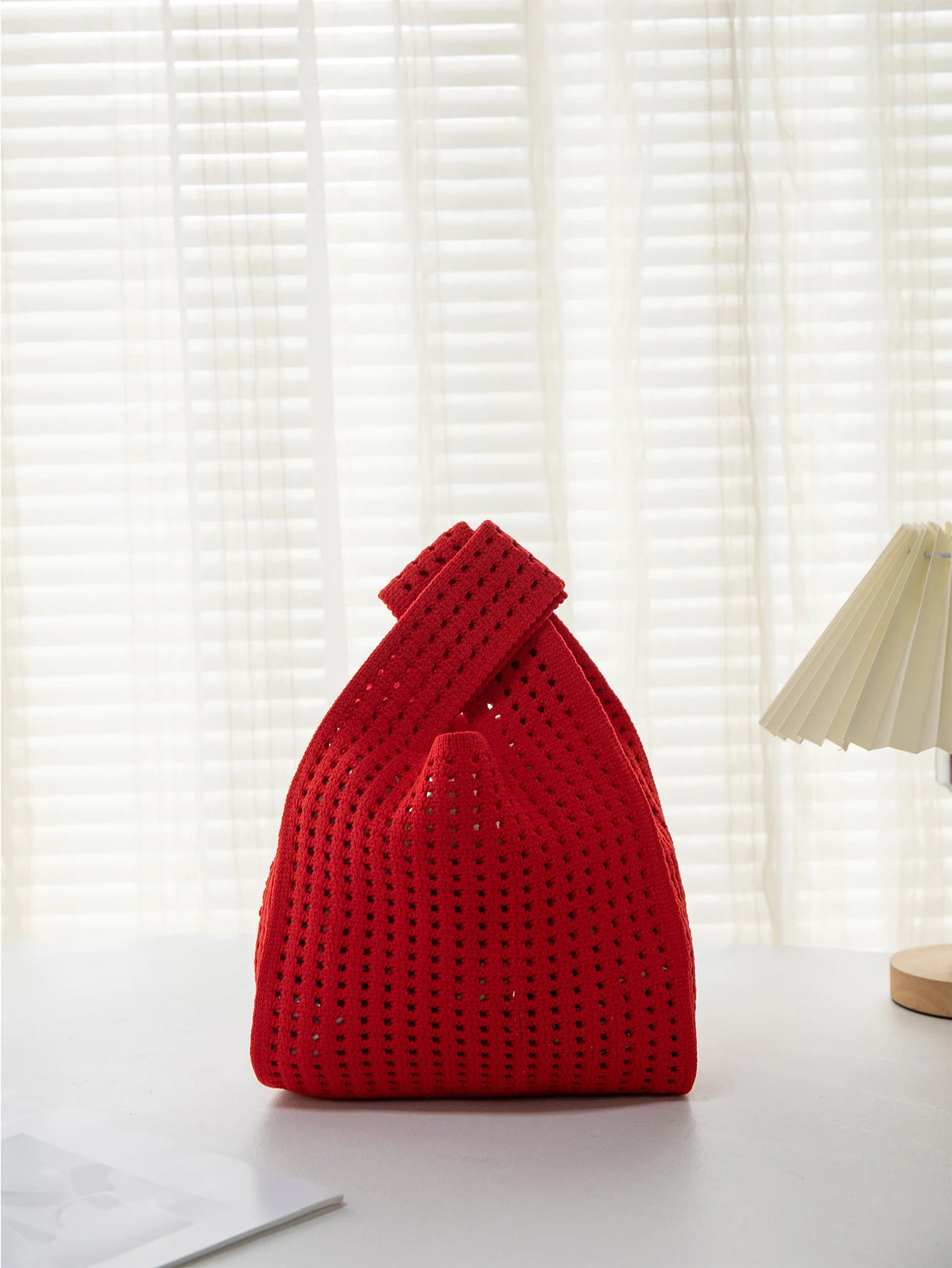 Handmade Knit Wrist Bag Cute, Trendy, Premium Mini Knot Tote Stylish, Colorful & Perfect for Daily Outings