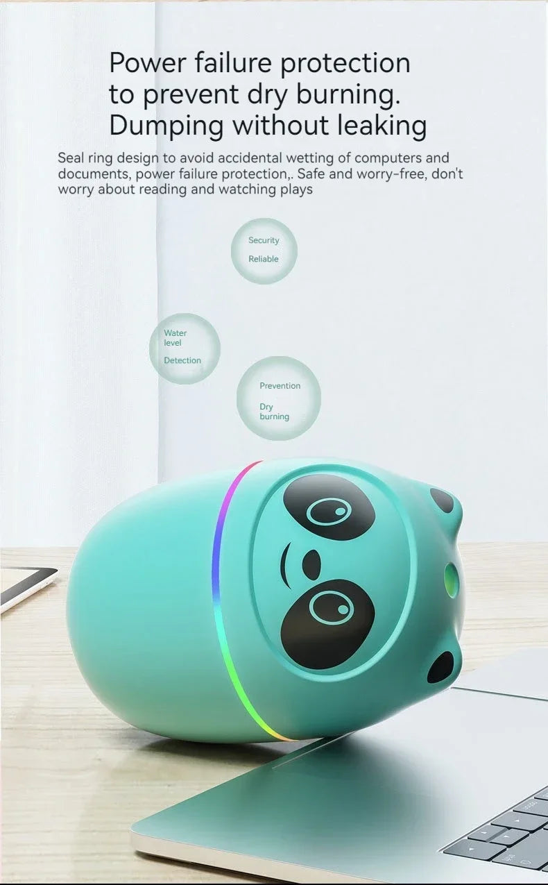 Brand New 2026 EDITION Small Portable Humidifier For Office Car Usb Portable Air Humidifier Diffuser Home Bedroom Humidifier ‌Adorable Bear Humidifier USB Aromatherapy Diffuser + Night Light, Essential Oil Gift