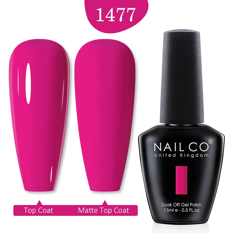 NAILCO Gel Polish 15ml Red & Pink 2026 Style Nails, Soak-Off Gel Polish for Long-Lasting, Flawless, Transform Your Nails with NAILCO Gel Polish Shine, Slay & Stay Perfect! Trendy 2026 Colors,