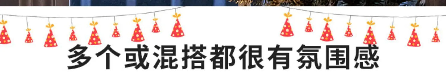 Christmas Hanging Ornament Lights!, Transparent LED Christmas Decorations!, Glow into the Holidays Transparent Luminous Night Lights!