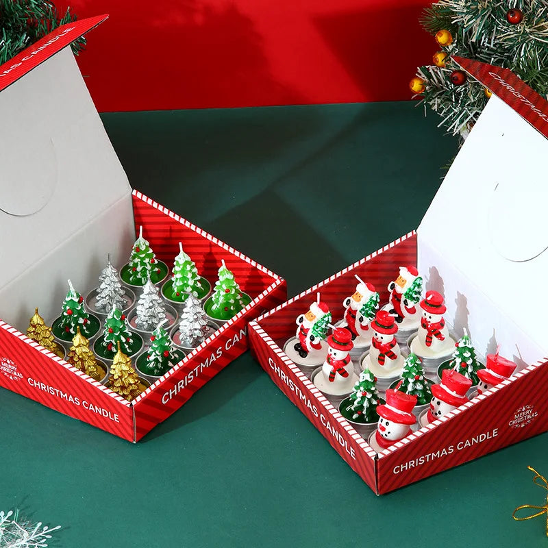 Festive Christmas Candle Set!, Romantic & Cozy Christmas Vibes Santa, Snowman & Tree Candles!, Celebrate in Style, Festive Ambiance Made Easy Charming Christmas Candle Collection!
