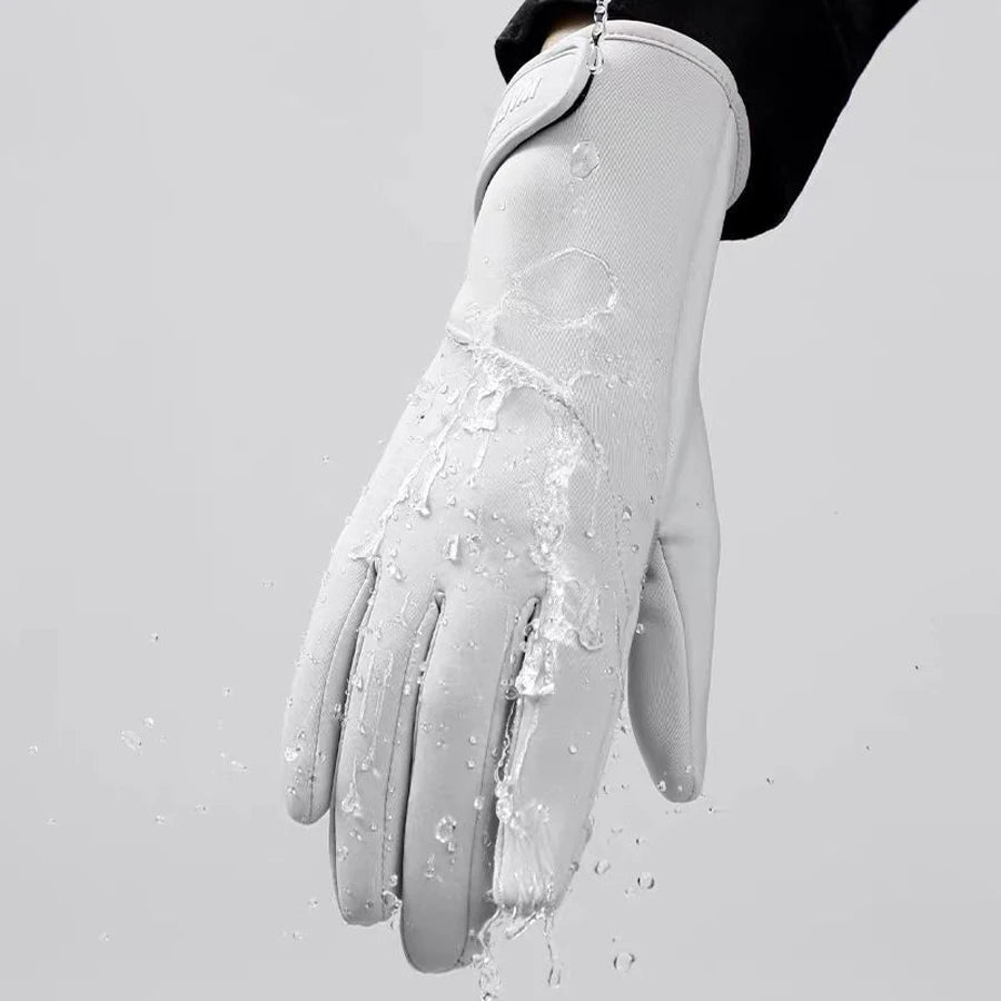 Quality Premium 2026 Winter Women's Thermal Gloves Touchscreen Compatible Fleece Lined Full Finger Waterproof Hand Warmer Mitten for Bike Cycling