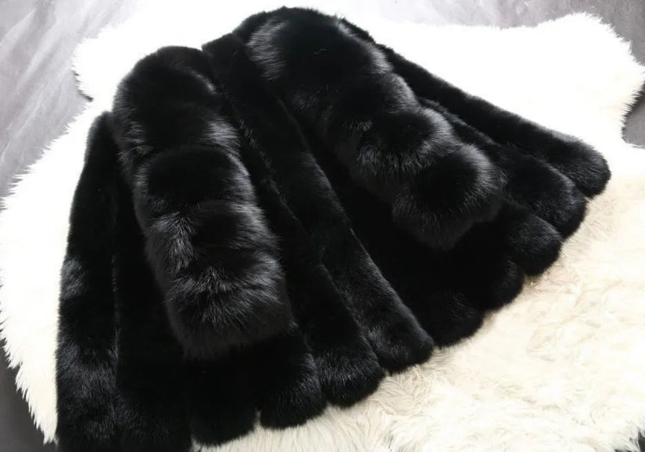 Fall Faux Fur Jackets for Women Long Puff Sleeve Woman Coat Solid Short Warmth Outerwear Clause Ladies Elegant Streetwear