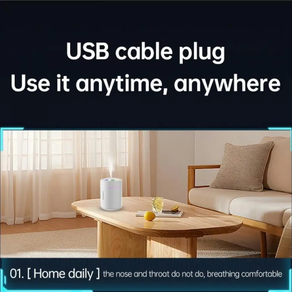 High Quality 2026 Car Mini Air Humidifier Auto Air Purifier Aromo Air Freshener with LED Light For Car Aroma Aromatherapy Diffuser Accessories