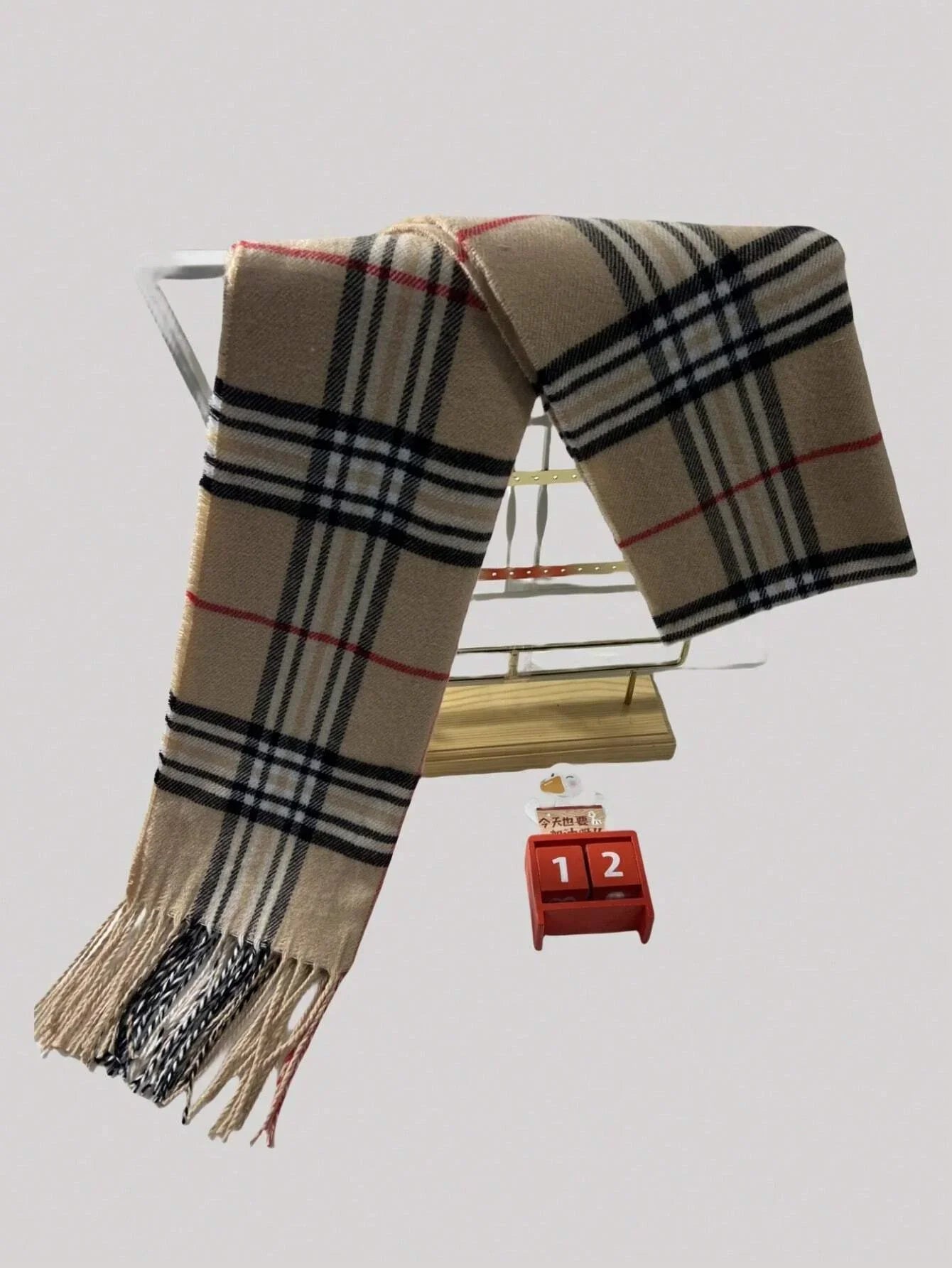 Luxury Cashmere Scarf Warm, Plush & Effortlessly Chic, Premium Plaid Cashmere Shawl for Men & Women Trendy