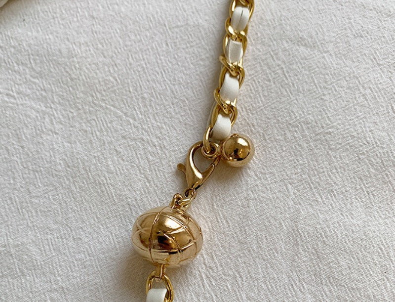 Small Chain Texture Shoulder Bag Elegant, Sleek & Party Ready, Premium Light Luxury Crossbody Bag Chic, Trendy