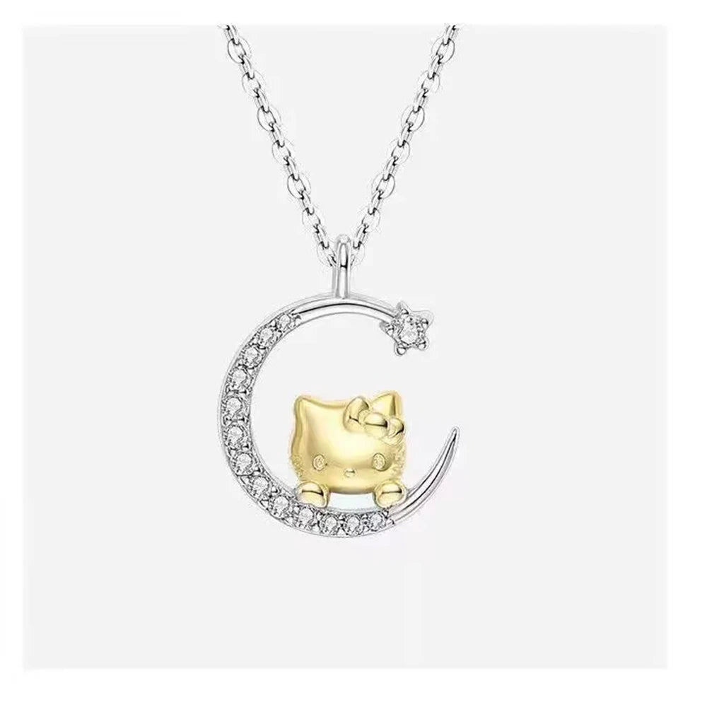 2026 Premium Luxury! Hello Kitty Diamond Watch Gift & Watch Set for Trendy Queens , Limited Edition 3PCS Hello Kitty Watch & Jewelry Gift Set Adorable Meets Elegant, Diamond Watch Set for Trendy Queens