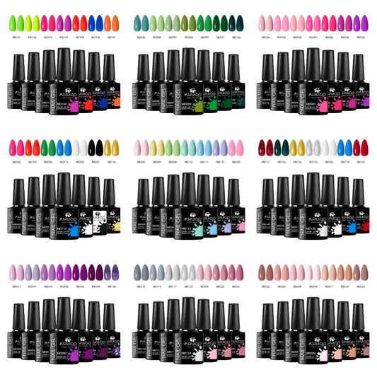Create Stunning 2026 Nail Art 7 Colors, Endless Style Possibilities, 7pc Gel Polish Set for Long Lasting DIY Manicures!, Salon Perfect Nails Anywhere 7pc Gel Polish Set for DIY Nail Magic