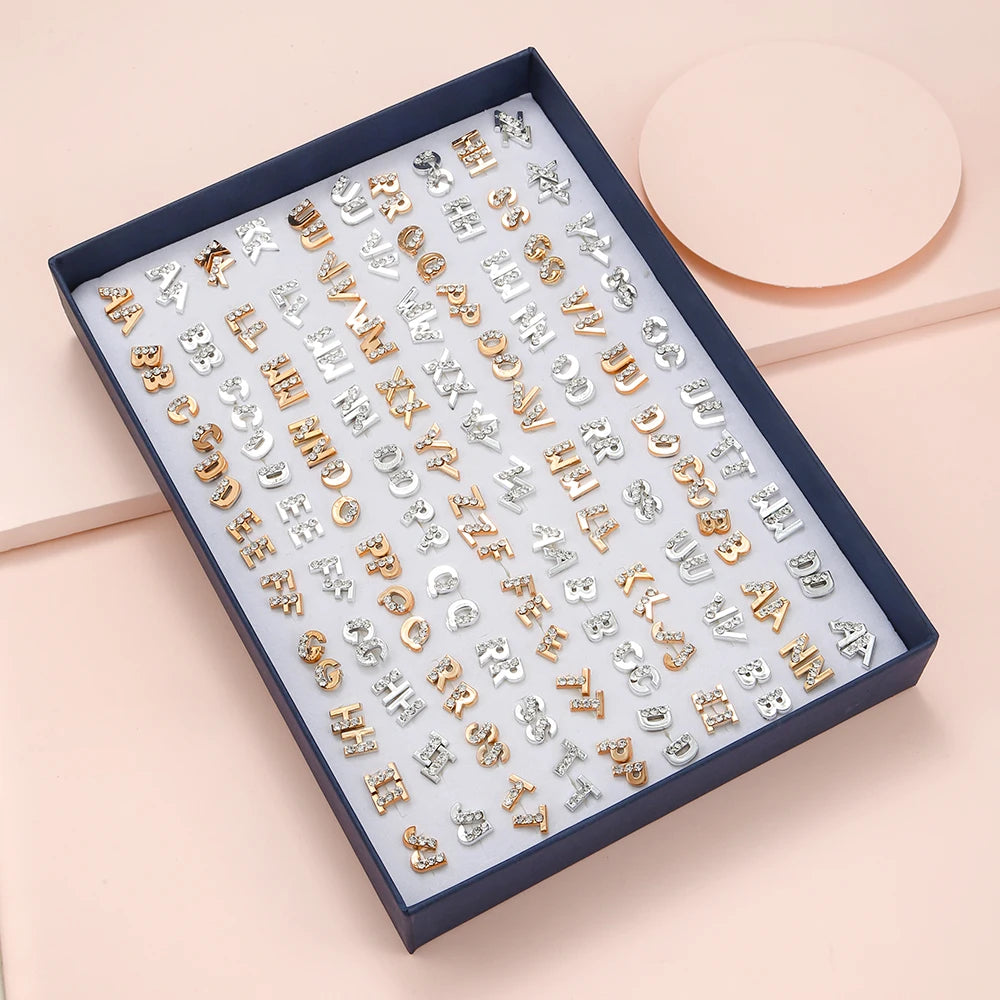 Luxury & Variety in One Set 2026 Premium Sparkle! 100 Pairs Women’s Women’s Stud Earring Collection Premium Quality, Lightweight Stud Earrings Hearts, Stars & Crowns for Trendy Fashionistas