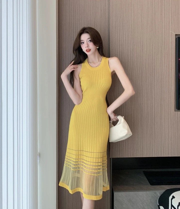 Boho Glam 2026 Sleeveless Crochet Midi Dress for Trendy Women Who Love Comfort & Style Luxe Sexy Crochet Knitted Midi Dress Breathable, Premium & Effortlessly Chic